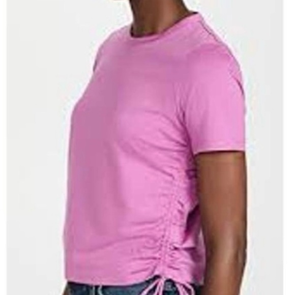 Veronica Beard | Crewneck | Short Sleeve | Tazi Tee |Crop Top - Picture 3 of 13